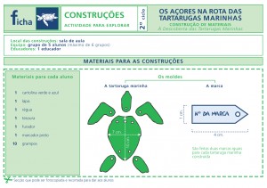 Kit Mare Ficha Tartarugas Marinhas